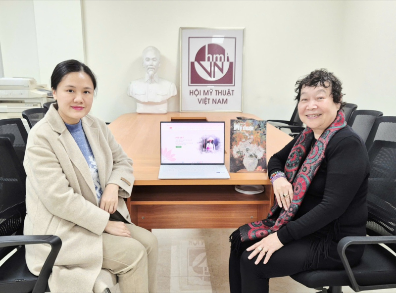 Đại diện Phố Việt làm việc với Hội Mỹ thuật Việt Nam